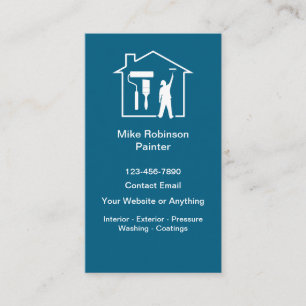 Modern House Painter Business Cards Design