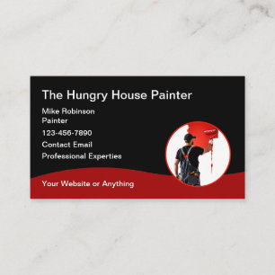 Modern House Painter Unique Business Card