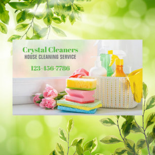 Modern Housekeeper Maid Services Housekeeping Business Card