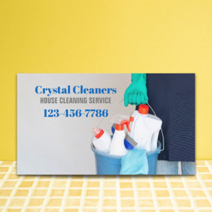 Modern Housekeeper Maid Services Housekeeping Business Card