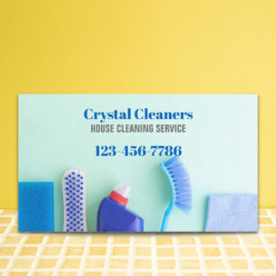 Modern Housekeeper Maid Services Housekeeping Business Card