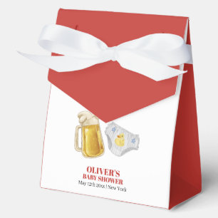 Modern Huggies Chuggies Beer Diaper Baby Shower Favour Box