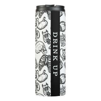 Modern Human Anatomy Biology Sketch Custom Text Thermal Tumbler
