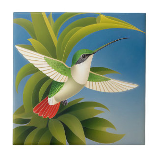 Modern Hummingbird Tile