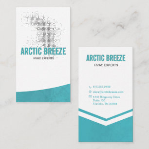 Modern HVAC Climate Control Business Card