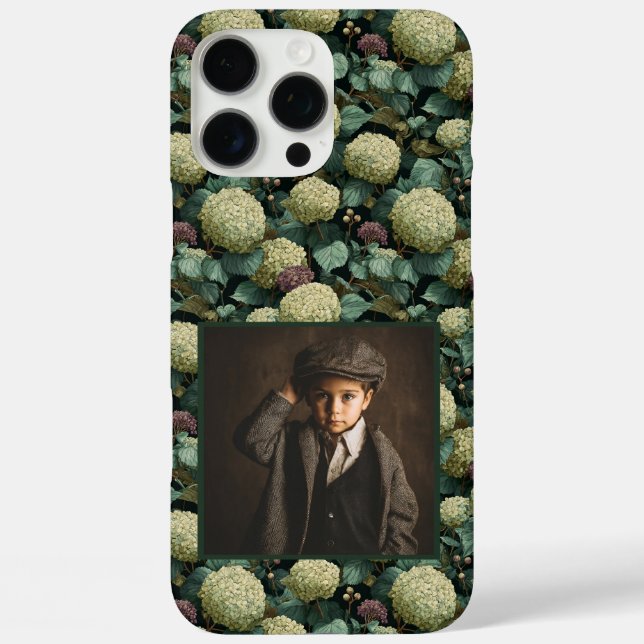 Modern hydrangea Custom Photo Iphone Case For Mum (Back)