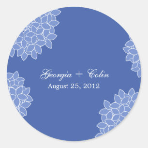 Modern Hydrangea Favour Sticker/Envelope Seal