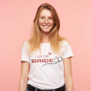 Modern I Am The Bride Bachelorette Party T-Shirt