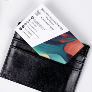 Modern I Colorful Abstract Business Card