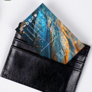 Modern I Feathers 1 Business Card