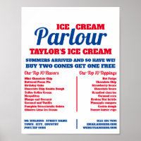 Modern Ice Cream Parlor Advertising