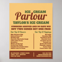 Modern Ice Cream Parlor Advertising
