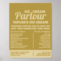 Modern Ice Cream Parlor Advertising