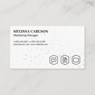Modern Icons   Sales Marketing Business Card