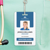 Modern ID Card Hospital Staff Registered Nurse