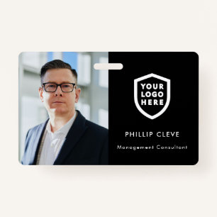 Modern ID Card Logo Photo Business Employee Badg ID Badge
