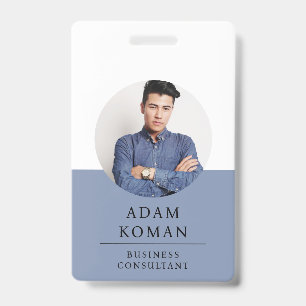 Modern ID Card   Minimalist Business Consultant Badge
