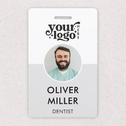 Modern ID Card Minimalist Company Employee ID Badge