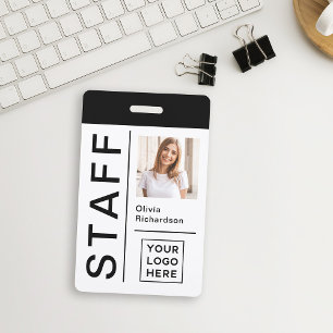 Modern ID for Company Staff with Photo and Logo Badge