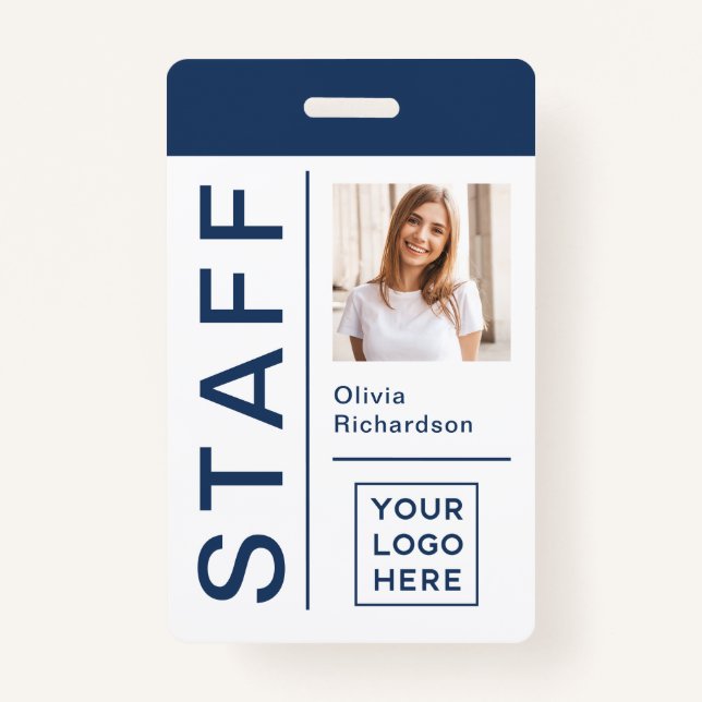 Modern ID for Company Staff with Photo and Logo | ID Badge (Front)