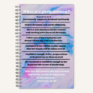 Modern Ideal Christian Woman Proverbs 31 Summary Notebook