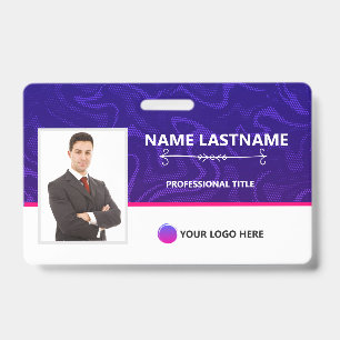 Modern Identification Card ID Badge