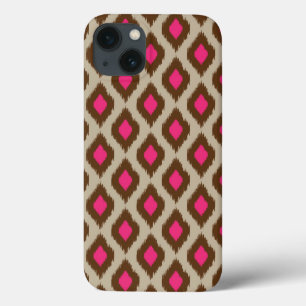 Modern ikat pattern iPhone 13 case