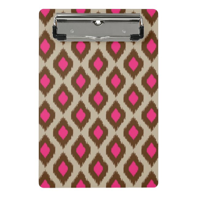 Modern ikat pattern mini clipboard (Front)