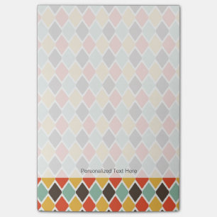 Modern ikat tribal fashion pattern post-it notes