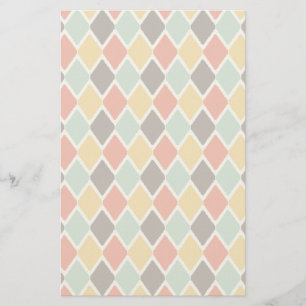 Modern ikat tribal fashion pattern stationery