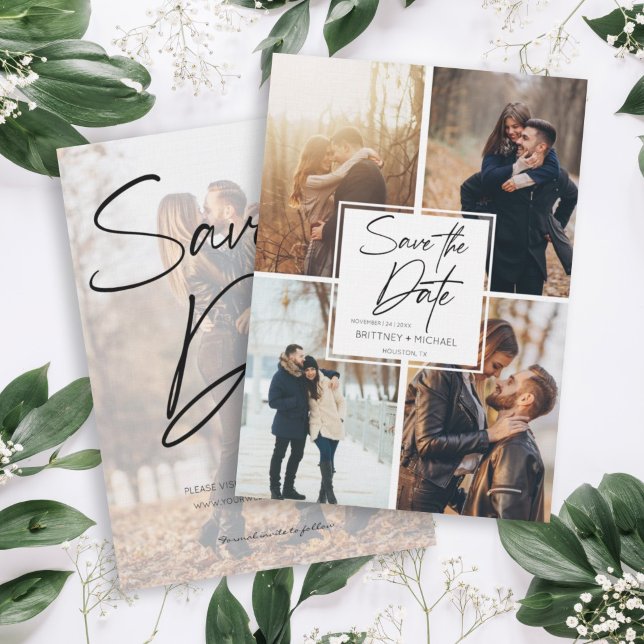 Modern Image Collage Save The Date (Creator Uploaded)