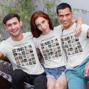 Modern In Loving Memory Photo Collage T-Shirt