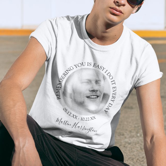 Modern In Loving Memory Photo Collage T-Shirt (Creator Uploaded)