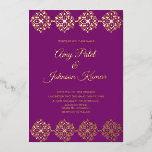 Modern Indian Mandala Border Wedding Pressed