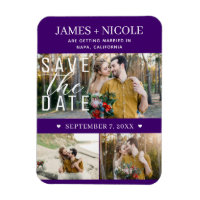 Modern Indigo Save the Date Wedding 3 Photos
