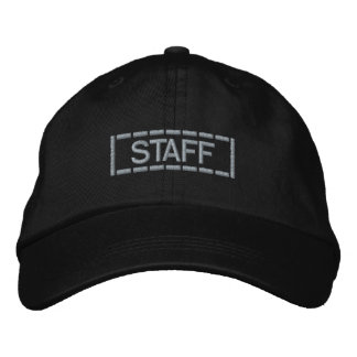 Modern Industrial Dashed Box Logo Custom Text Embroidered Hat