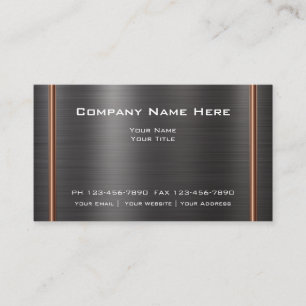 Modern Industrial Design Business Card