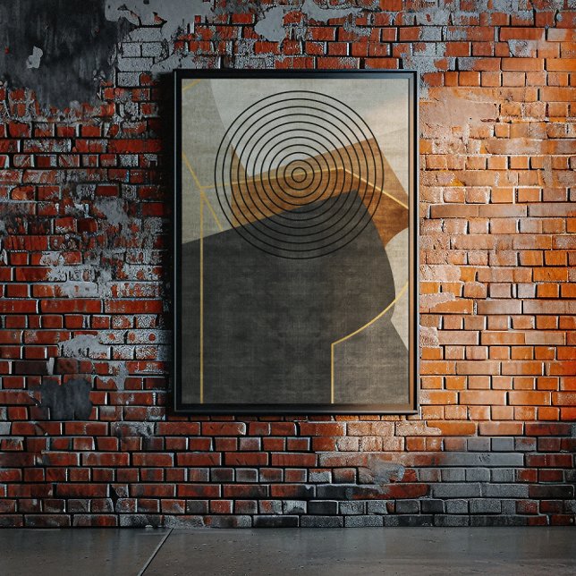 Modern Industrial Geometric Art 2 Poster (Creator Uploaded)