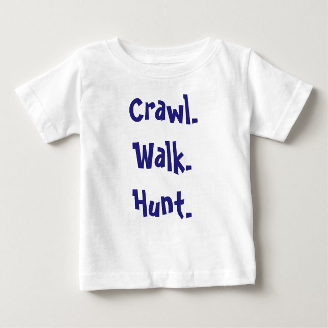 Modern Infant Typography Romper Baby T-Shirt (Front)