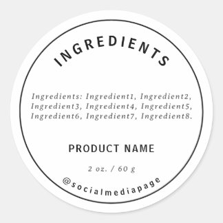 Modern Ingredients Product Label