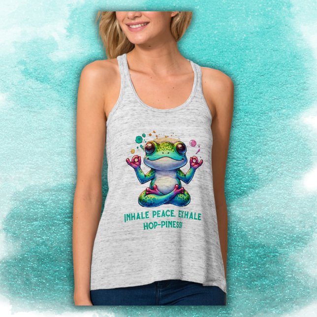 Modern Inhale Exhale Green Frog | Singlet (Creator Uploaded)