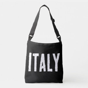 Modern initals Black and white Italy Crossbody Bag