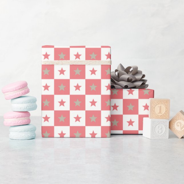 Modern Initial Festive Sparkling Girlfriend Birthd Wrapping Paper (Baby Shower)