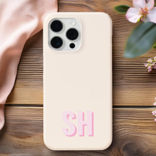 Modern Initial Monogram iPhone 15 Pro Max Case