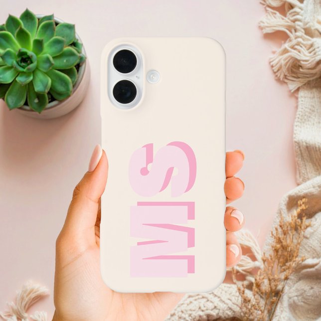 Modern Initial Monogram Case-Mate iPhone Case (Creator Uploaded)