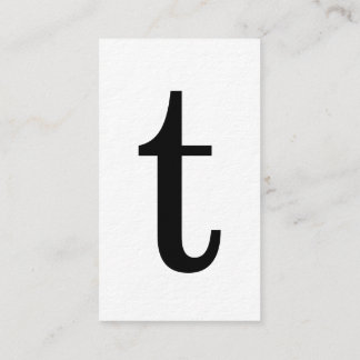 Modern Initial Monogram with Black Core Cards