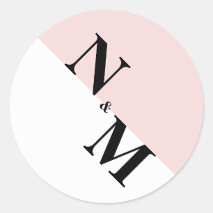 Modern Initial Stickers
