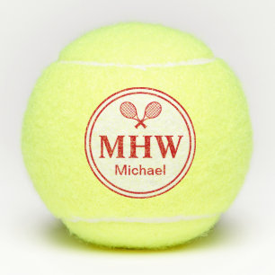 Modern Initials Tennis Balls