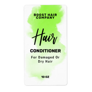 Modern Ink Green Hair Care Product Labels