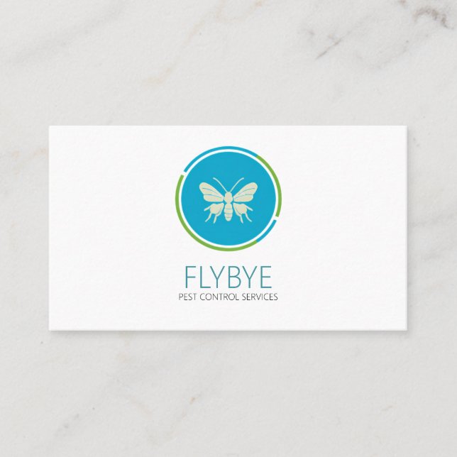 Modern Insect Pest Control Business Card (Front)